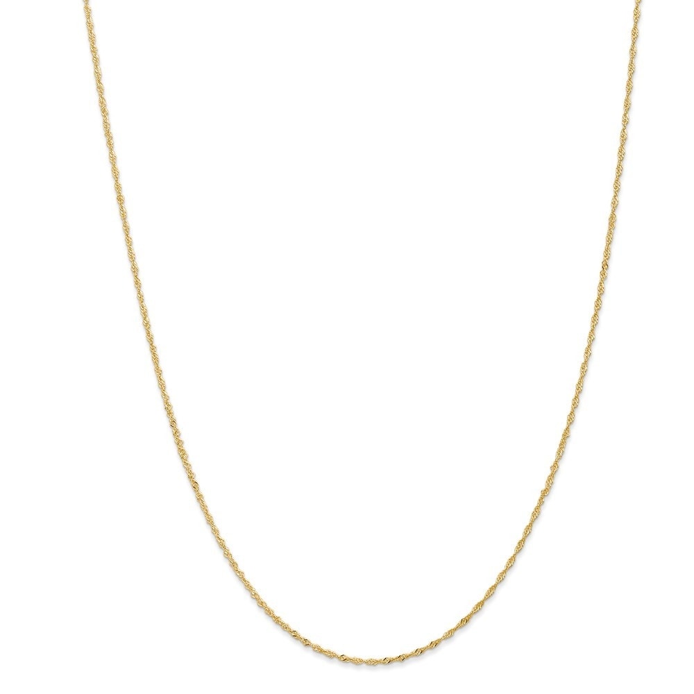 10K YELLOW GOLD .7mm SINGAPORE 18 OR 20 INCH PENDANT CHAIN NECKLACE
